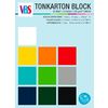 Bloc de papier cartonn&eacute; de couleur VBS XXL Basic