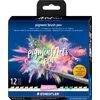 STAEDTLER Pigment brush pen, set van 12 Pastel Colours