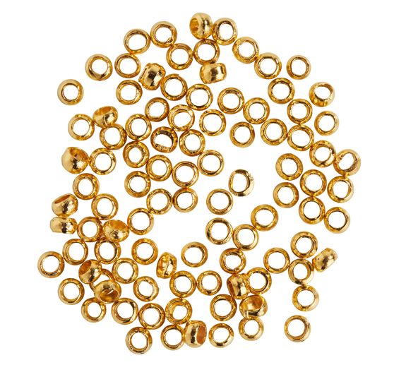 Krimpkralen, rond, Ø 2 mm