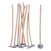 VBS Candle wick with metal base, waxed, 10 cm