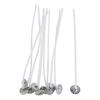 VBS Candle wick with metal base, waxed, 10 cm