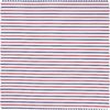 Jersey stof "Strepen tweekleurig" Blauw-Rood