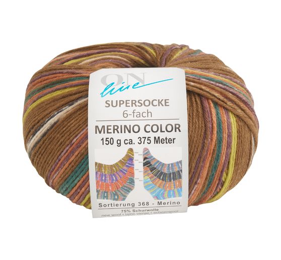 ONline Wol "Super Sok Merino Color, Assortiment 368"