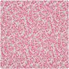 Motiefstof linnenlook "Foliage" Ruby