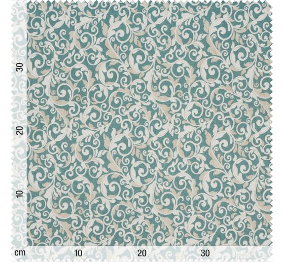 Motiefstof linnenlook "Foliage"