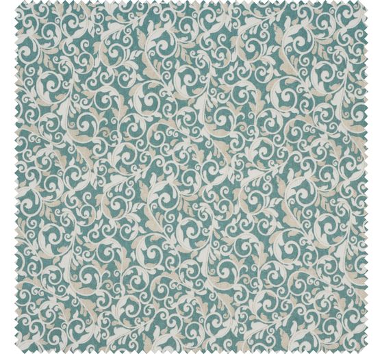 Motiefstof linnenlook "Foliage"