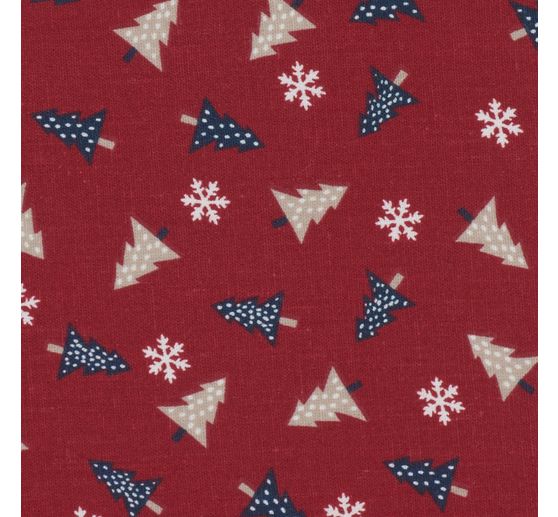 Tissu coton « Sapins de Noël »