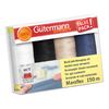 Assortiment de fils à coudre Maraflex, 4 bobines Basic, Col. 1