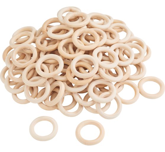 VBS Houten ringen, 100 stuks