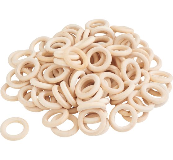 VBS Houten ringen, 100 stuks