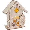 VBS Holzbausatz "Herbsthaus", inkl. LED Igel