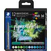 STAEDTLER Pigment brush pen, set van 12 Cool Colours