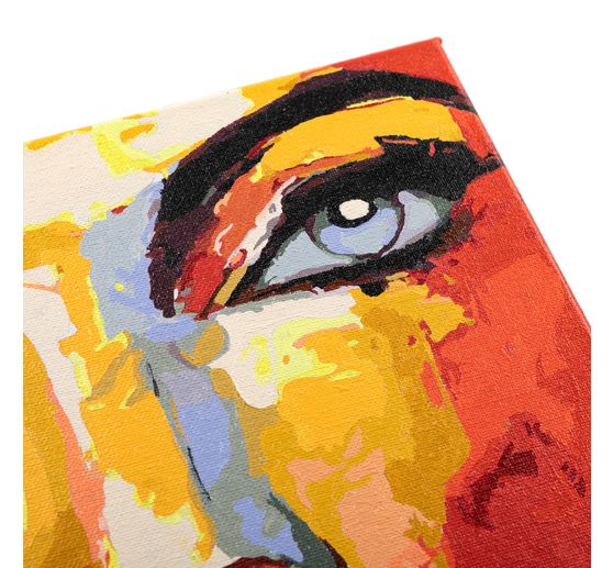 Schilderen op nummers op schildersdoek, 30 x 30 cm