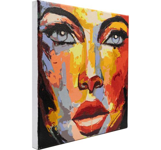 Schilderen op nummers op schildersdoek, 30 x 30 cm