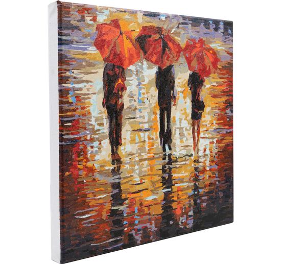 Schilderen op nummers op schildersdoek, 30 x 30 cm