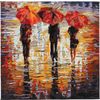 Schilderen op nummers op schildersdoek, 30 x 30 cm In the Rain