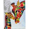 Peinture au numéro sur châssis entoilé, 30 x 40 cm Colourful Giraffes