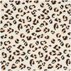 Tissu coton double gaze &laquo; L&eacute;opard &raquo;