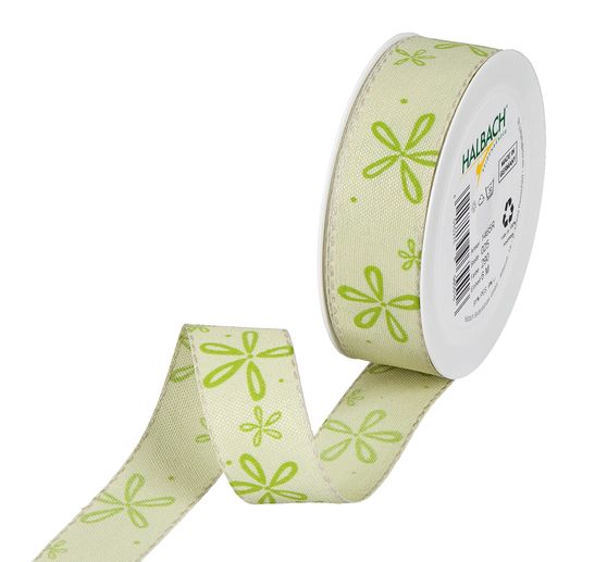 Bedrukt lint "Bloesem"