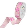 Bedrukt lint "Bloesem" Hellrosa/Pink