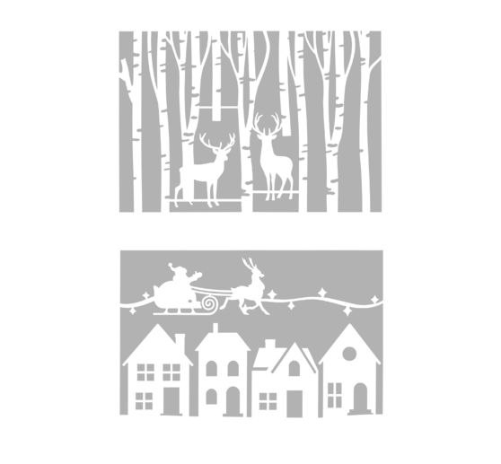 Schablonen-Set, 2-teilig