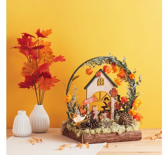 Plateau d&eacute;co en bois avec &eacute;corce VBS
