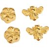 VBS Decoratieve hange "Bee & Flower" 24 Karat, vergoldet