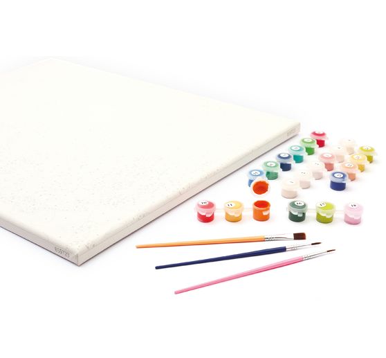 Schilderen op nummers, schildersdoek