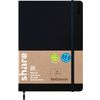 share Notebook A5, blank Black