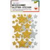 Foam rubber glitter stickers Sterren