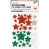 Foam rubber glitter stickers Sterren Xmas