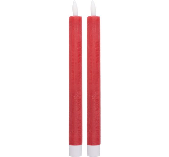 LED real wax candle with timer 6/18 hrs.