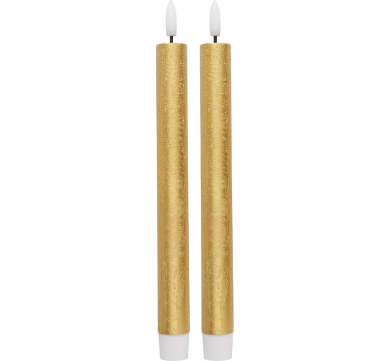LED real wax candle with timer 6/18 hrs.
