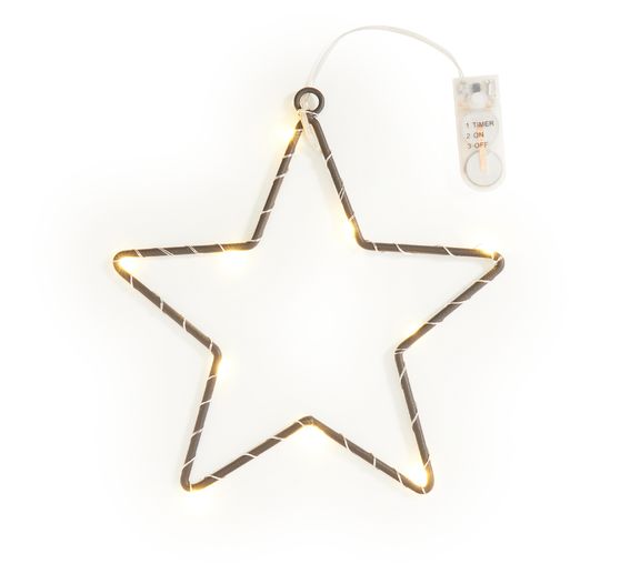 Metalen ringster "Star" met LED's