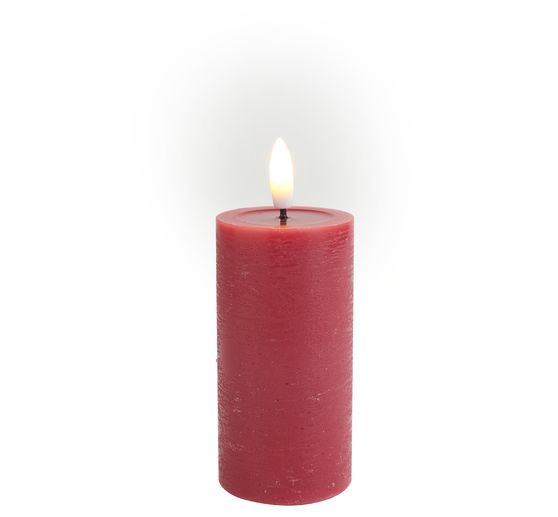 LED echte waskaars "10 x 5 cm", met timer 6/18 uur.