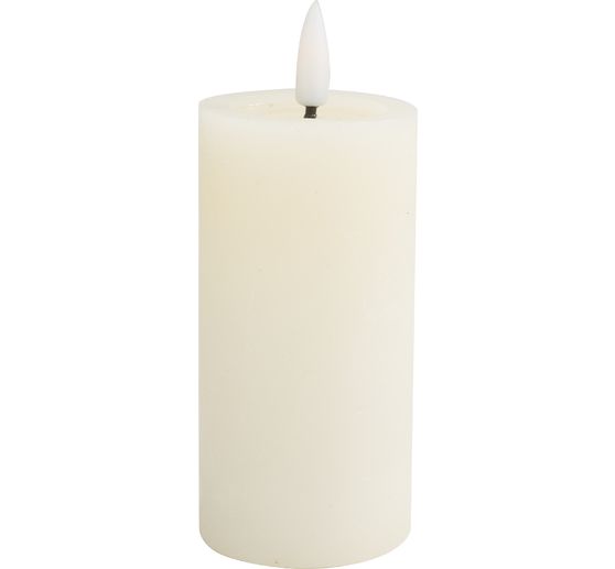 LED echte waskaars "10 x 5 cm", met timer 6/18 uur.