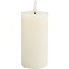 LED echte waskaars "10 x 5 cm", met timer 6/18 uur. Créme
