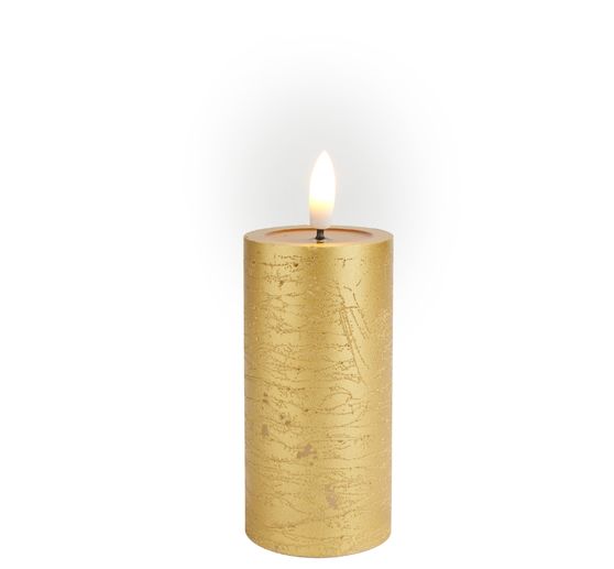 LED echte waskaars "10 x 5 cm", met timer 6/18 uur.