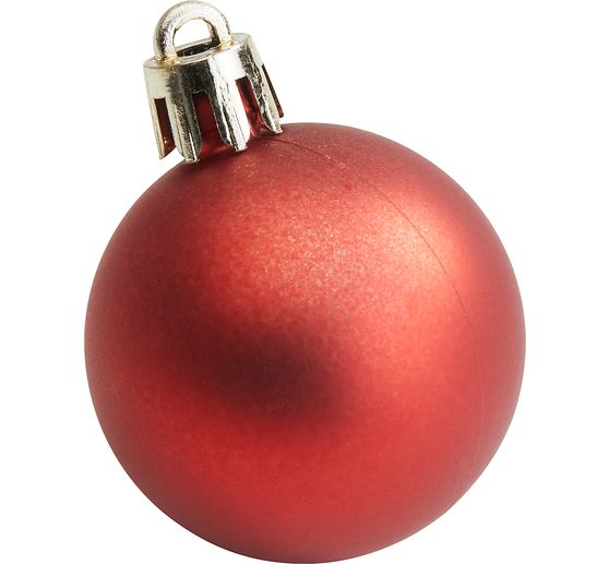 Plastic Kerstballen, 10 stuks, Ø 4,4 cm