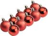 Plastic Kerstballen, 10 stuks, Ø 4,4 cm