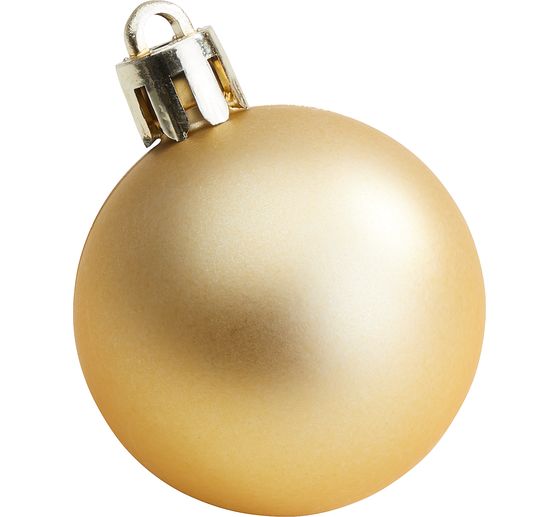 Plastic Kerstballen, 10 stuks, Ø 4,4 cm