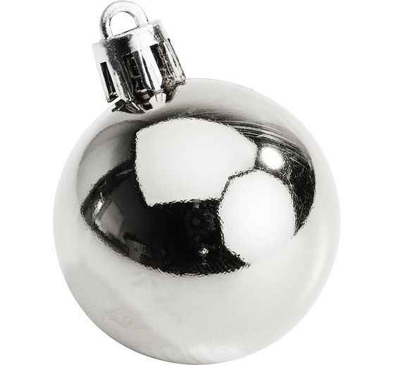 Plastic Kerstballen, 10 stuks, Ø 4,4 cm