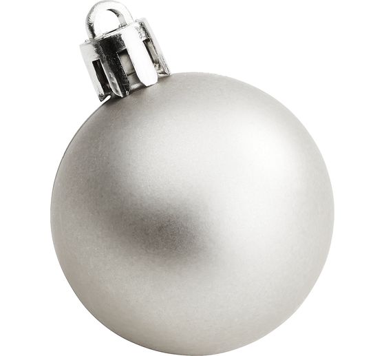 Plastic Kerstballen, 10 stuks, Ø 4,4 cm