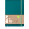 share Notizbuch A5, punktkariert Petrol