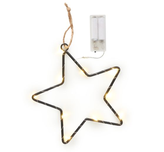 Metalen ringster "Star" met LED's