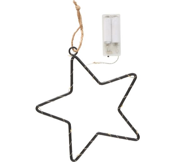 Metalen ringster "Star" met LED's