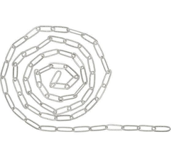 Chaîne à maillons Paperclip gaufrée