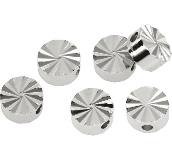 Perles en métal taillées en rond
