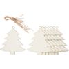 VBS Houten decoratieve hanger Dennenboom