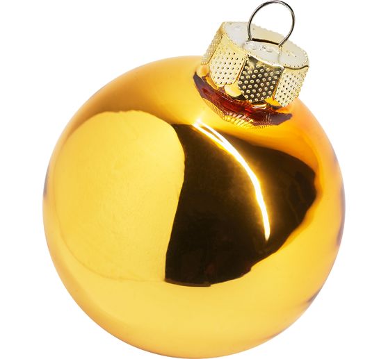 Weihnachtskugeln aus Glas, Ø 6cm